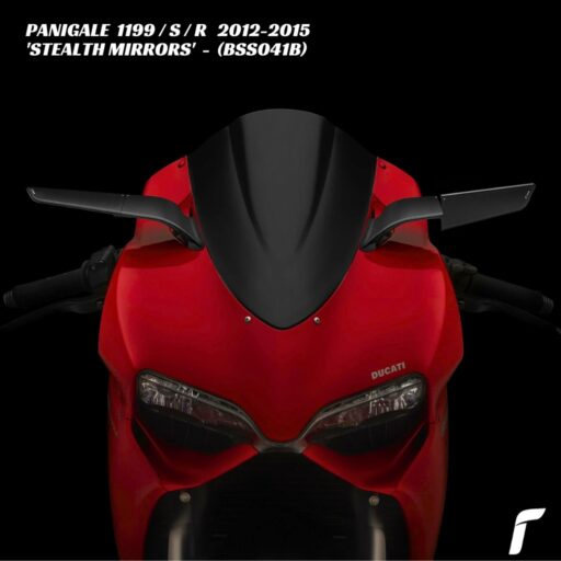 Rizoma Stealth Mirrors - BLACK - BSS041B - Ducati Panigale 1199 / S / R 2012-2015