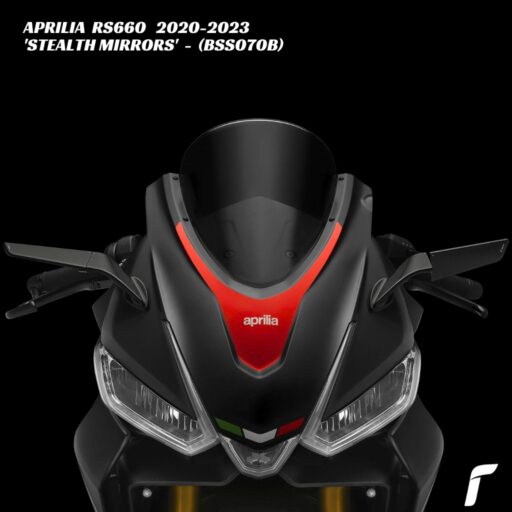 Rizoma Stealth Mirrors - BLACK - BSS070B - Aprilia RS660 2020-2023
