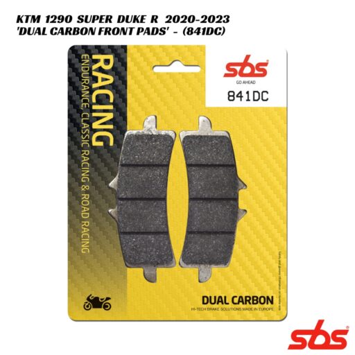 SBS Dual Carbon Racing Front Brake Pads - 841DC - KTM 1290 Super Duke R 2020-2023
