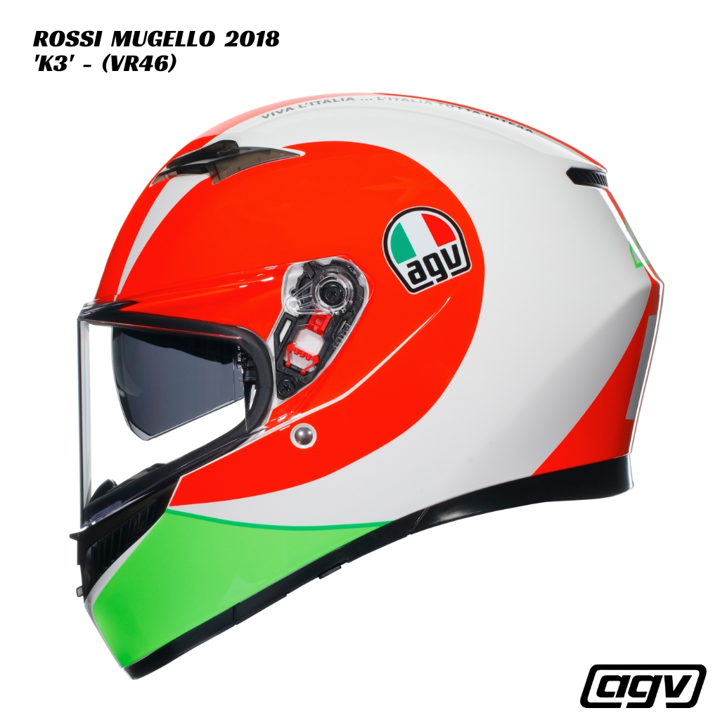 AGV K3 Helmet - ROSSI MUGELLO 2018