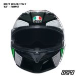 AGV K3 Helmet - WING - MATT BLACK/ITALY