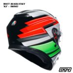 AGV K3 Helmet - WING - MATT BLACK/ITALY