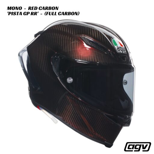 AGV Pista GP RR Carbon Helmet - MONO RED CARBON