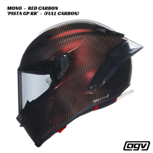 AGV Pista GP RR Carbon Helmet - MONO RED CARBON
