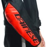 Dainese AVRO 4 2PCS Leather Suit - BLACK-MATT/FLUO-RED/WHITE