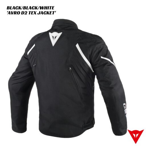 Dainese Avro D2 Tex Jacket - BLACK/BLACK/WHITE