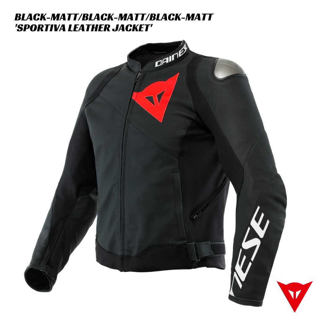 Dainese Sportiva Leather Jacket - BLACK-MATT/BLACK-MATT/BLACK-MATT