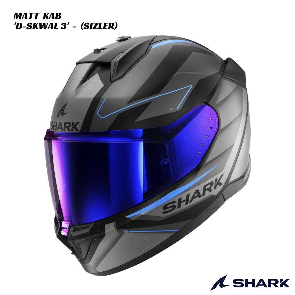Shark D-Skwal 3 - Sizler Matt KAB - BLACK/GREY/BLUE