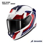 Shark Skwal i3 - Rhad Gloss WUR - WHITE/BLUE/RED