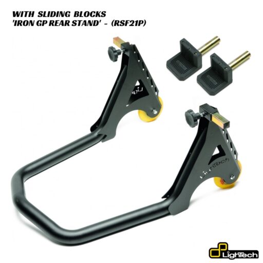 LighTech Iron GP Rear Paddock Stand - RSF21P - With Sliding Blocks