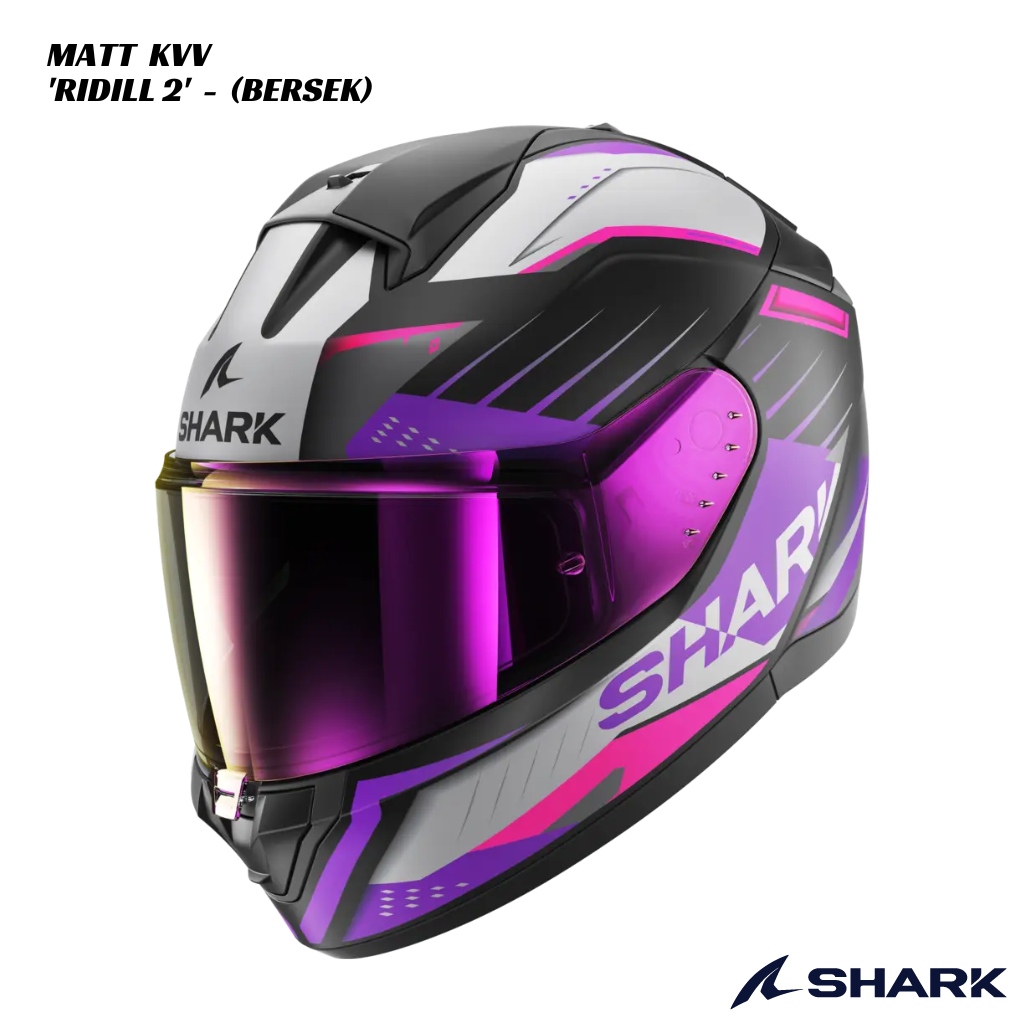 Shark Ridill 2 Bersek Matt KVV (1) Shark Ridill 2 - Bersek Matt KVV - BLACK/GREY/PINK