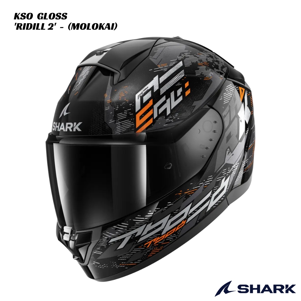 Shark Ridill 2 Molokai KSO (1) Shark Ridill 2 - Molokai KSO - BLACK/GREY/ORANGE