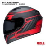 Bell Qualifier DLX MIPS Raiser Helmet - MATT BLACK/CRIMSON