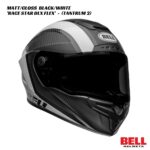 Bell Race Star DLX Flex Carbon Helmet - Tantrum 2 - MATT/GLOSS BLACK/WHITE