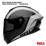 Bell Race Star DLX Flex Carbon Helmet - Tantrum 2 - MATT/GLOSS BLACK/WHITE