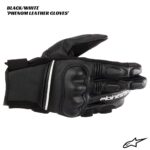 Alpinestars Phenom Leather Gloves - BLACK/WHITE