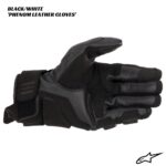 Alpinestars Phenom Leather Gloves - BLACK/WHITE