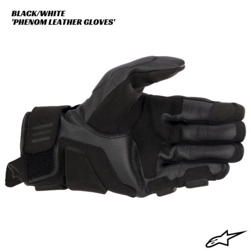 Alpinestars Phenom Leather Gloves - BLACK/WHITE