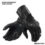 Revit RSR 4 Leather Gloves - FGS176 - BLACK/ANTHRACITE