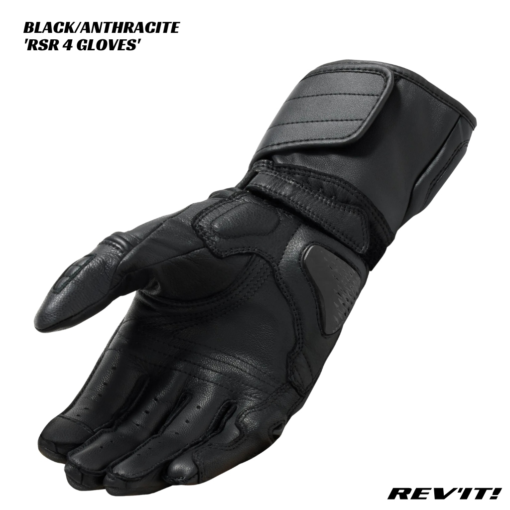 Revit RSR 4 Leather Gloves - FGS176 - BLACK/ANTHRACITE