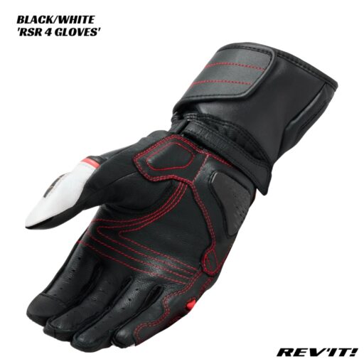 Revit RSR 4 Leather Gloves - FGS176 - BLACK/WHITE