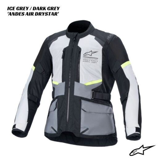 Alpinestars Andes Air Drystar Jacket ICE GREY DARK GREY 1