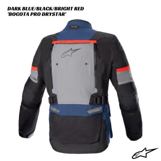 Alpinestars Bogota Pro Drystar Jacket DARK BLUE BLACK BRIGHT RED 2