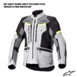 Alpinestars Bogota Pro Drystar Jacket ICE GREY DARK GREY YELLOW FLUO 1