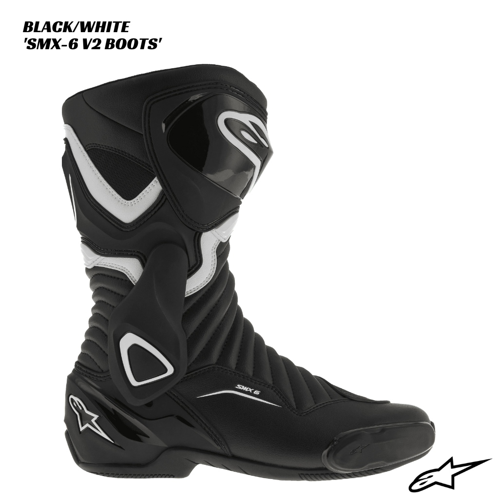 Alpinestars SMX-6 V2 Boots BLACK WHITE 2