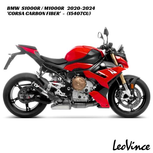 LeoVince Corsa Carbon Fiber Slip On - 15407CU - BMW S1000R / M1000R 2020-2024