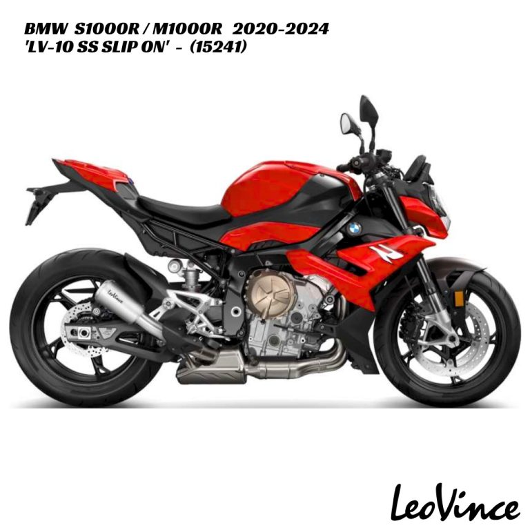 LeoVince LV-10 Stainless Steel Slip On - 15241 - BMW S1000R / M1000R 2020-2024