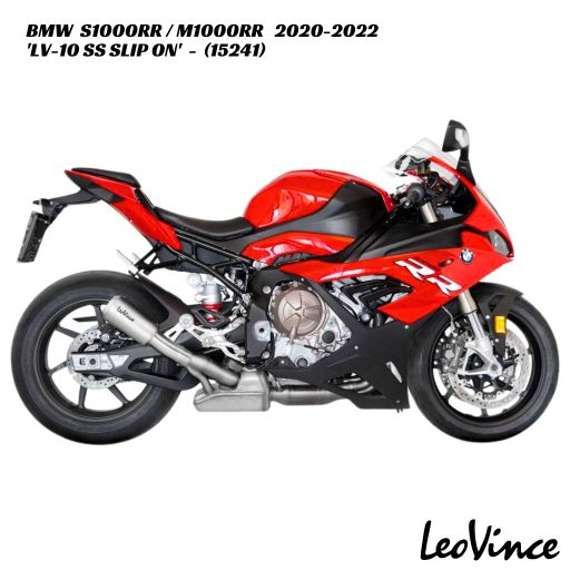 LeoVince LV-10 Stainless Steel Slip On - 15241 - BMW S1000RR / M1000RR 2020-2022