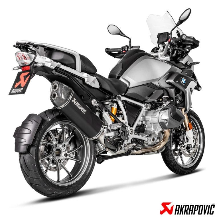 2 Akrapovič Black Titanium Slip-On - S-B12SO23-HAATBL - BMW R 1250 GS / ADV 2019-2022