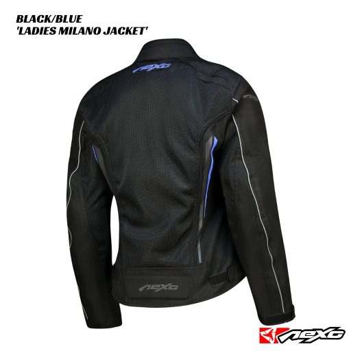 Nexo Ladies Milano Airflow Jacket - BLACK/BLUE