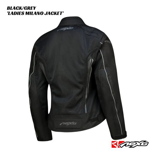 Nexo Ladies Milano Airflow Jacket - BLACK/GREY