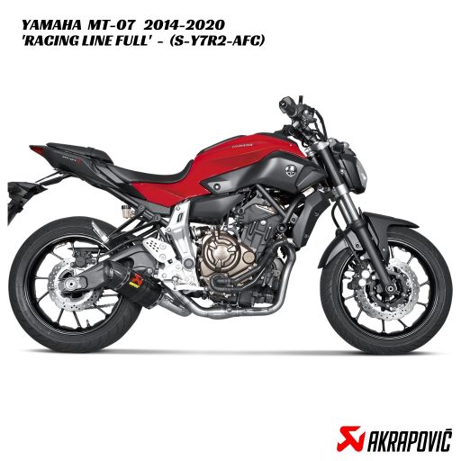 Akrapovič Racing Line Carbon Full Exhaust System - S-Y7R2-AFC - Yamaha MT-07 2014-2020