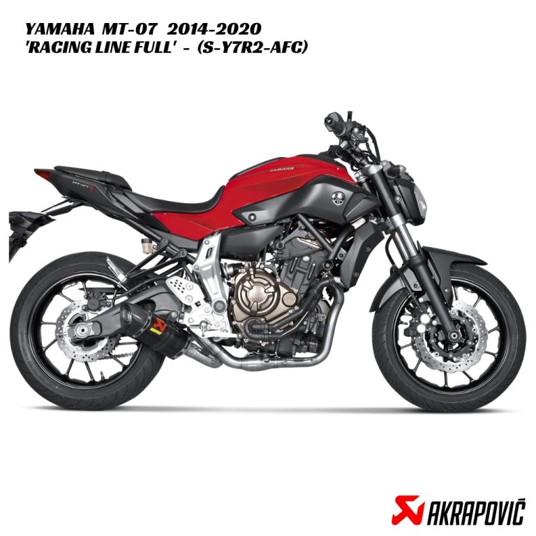 Akrapovič Racing Line Carbon Full Exhaust System - S-Y7R2-AFC - Yamaha MT-07 2014-2020
