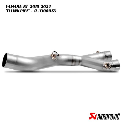 Akrapovič Titanium Link Pipe - L-Y10SO17 - Yamaha R1 / R1M 2015-2024
