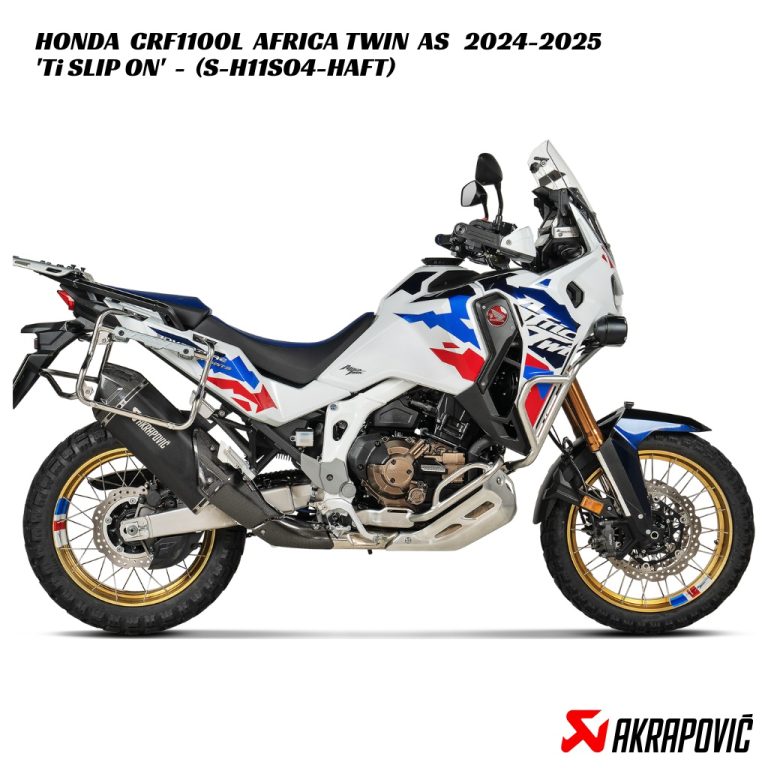 Akrapovič Titanium Slip On Exhaust - S-H11SO4-HAFT - Honda CRF1100L Africa Twin Adventure Sports 2024-2025