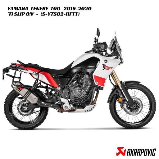Akrapovič Titanium Slip On Exhaust - S-Y7SO2-HFTT - Yamaha Tenere 700 2019-2020