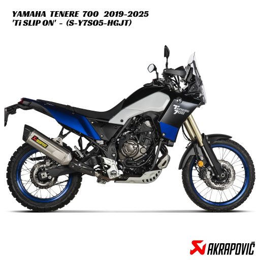 Akrapovič Titanium Slip On Exhaust - S-Y7SO5-HGJT - Yamaha Tenere 700 2019-2025