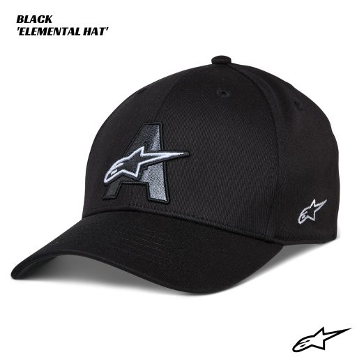 Alpinestars Elemental Flex Back Hat / Cap - BLACK