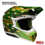 Bell Moto-10 Spherical McGraph Replica Helmet - GOLD/GREEN
