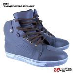 Nexo Antique Motorcycle Riding Sneakers / Shoes - BLUE