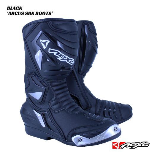 Nexo Arcus Superbike Boots - BLACK