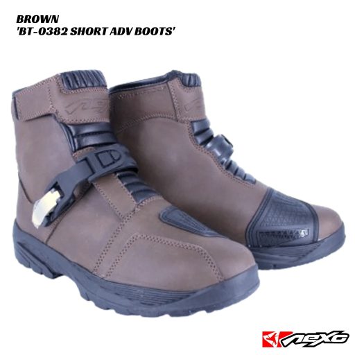 Nexo BT-0382 Short Adventure Boots - SINGLE STRAP - BROWN
