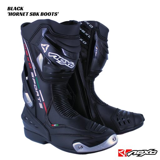 Nexo Hornet Superbike Boots - BLACK