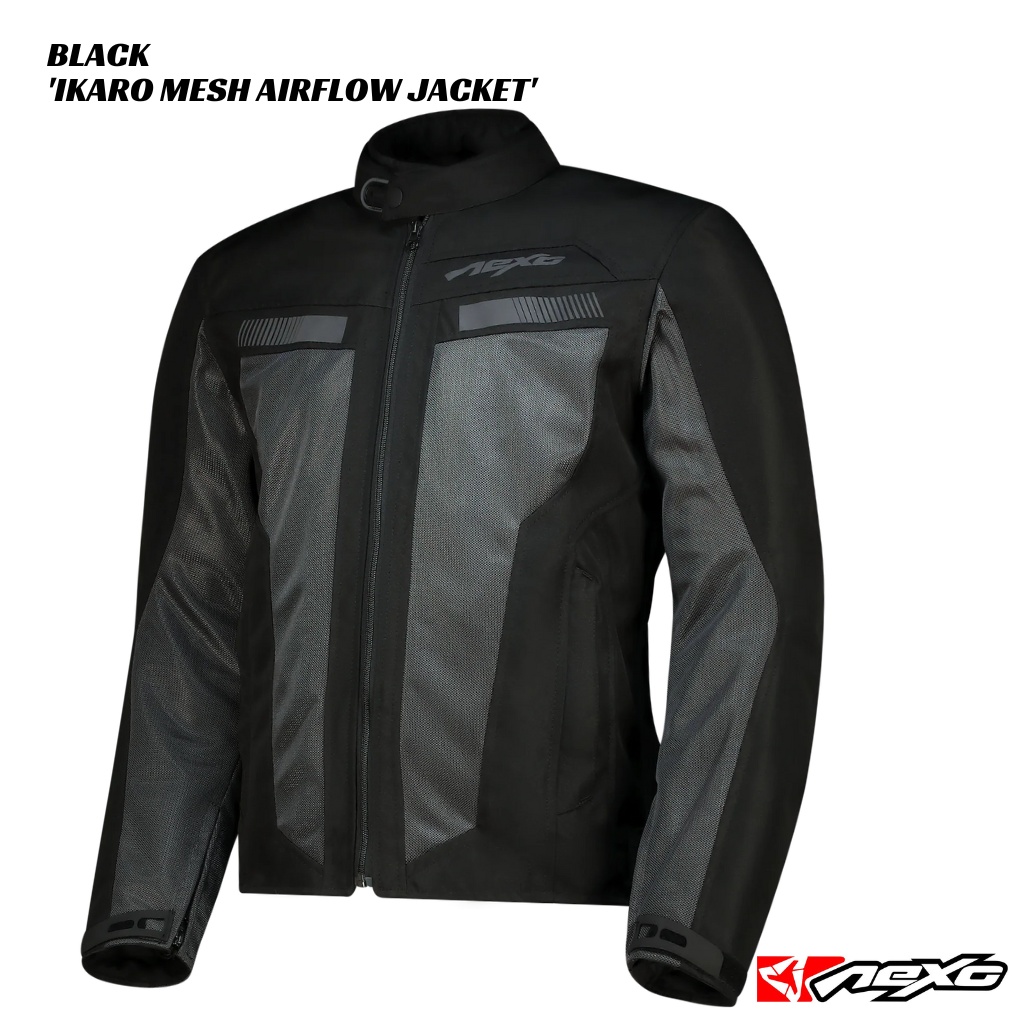 Nexo Ikaro Mesh Airflow Jacket - BLACK