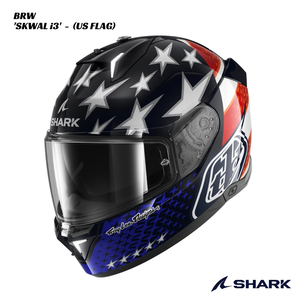Shark Skwal i3 Helmet US Flag BRW Shark Skwal i3 Helmet - US Flag - BRW