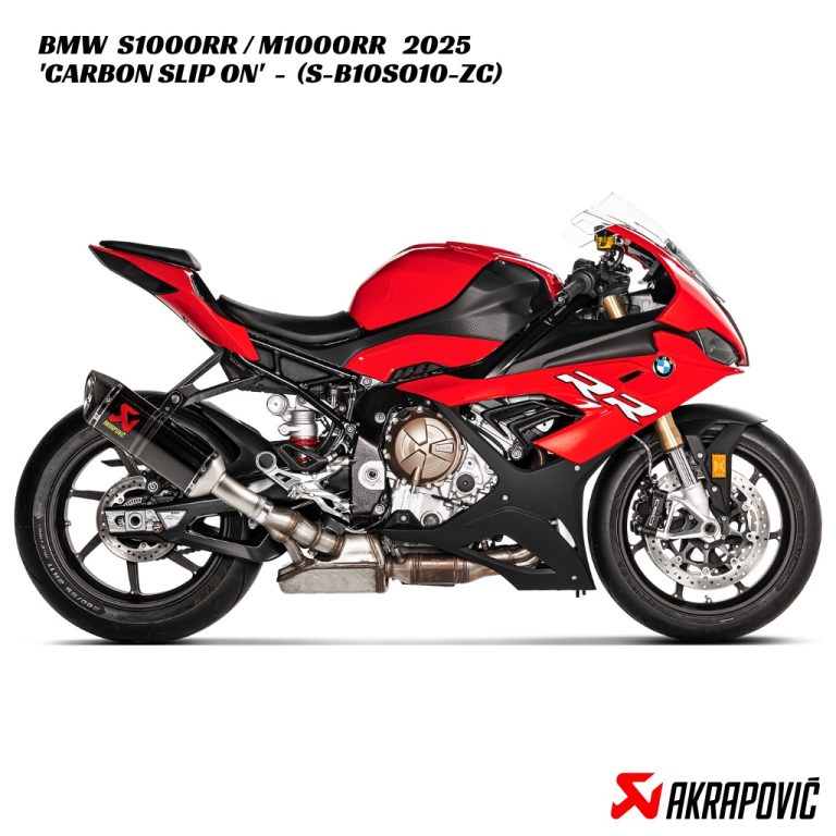 Akrapovič Carbon Slip On Exhaust - S-B10SO10-ZC - BMW S1000RR / M1000RR 2025